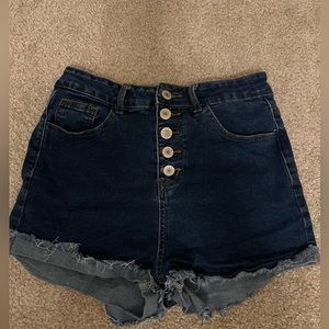 Dark jean shorts